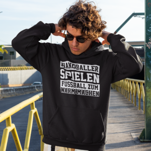 Fussball zum Warmmachen - Hoodie black