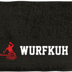 Wurfkuh - Positionshandtuch black