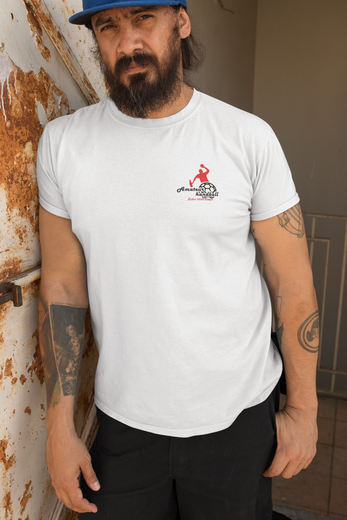 Amateurhandball Basic Shirt in weiß Model