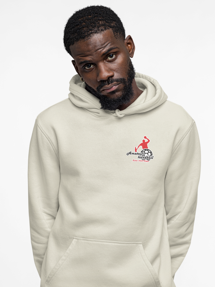 Basic Hoodie Amateurhandball grey fog model