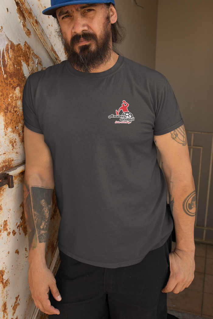 Basic Shirt Amateuerhandball in anthrazit Model