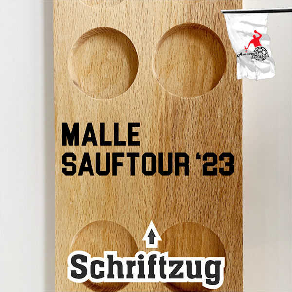 schnapsmeter mit schriftzug mannschaftsfahrt amateurhandball kater stat kempa handballshop mallorca